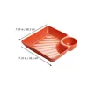 Dinnerware Sets 4 Pcs Pp Snack Plate Condiment Tray Plastic Tableware Control Panel Plates Restaurant Salad Dessert