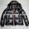 남자 블랙 다운 재킷 후드 디자이너 다운 재킷 겨울 코트 럭셔리 브랜드 따뜻한 코트 윈드 브레이커 코트
