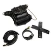 Waist Bags Gothic Waist Thigh Bag Skull Studded Decor Crossbody Bag Steampunk Halloween Outdoor Purse Y2K Style Bag 230907