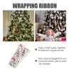 Gift Wrap Christmas Ribbon Dekorativa band Festival Diy Wreath Craft Making Artificial Garland Outdoor Wedding Packaging