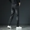 Мужские джинсы осень-зима мужские облегающие европейские и американские высококачественные брендовые маленькие прямые брюки (тонкие 201-216) F222-0