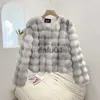 Women's Fur Faux Fur UCXQ Fashion Long Sleeve Zipper Design Tie Dye Faux Fur Coat For Women 2023 Autumn New Casual O-neck Waterproof Mink Overcoat x0907