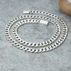 Chains Fashion S925 Sterling Silver Jewelry Vintage Thai Personalized Glossy Simple Trendy Men's Thick Necklace