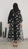 Ubranie etniczne Abaya dla kobiet Arab Islam Dubai Długie sukienka Czarna Kaftan Caftan Bliski Wschód Sukienki z indyka Afryka