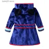 Towels Robes Children Bath Robes Flannel Winter Kids Sleepwear Robe Infant Pijamas Nightgown For Boys Girls Pajamas 2-6 Years Baby Clothes T230907
