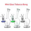 Wholeslae colorido 14mm feminino vidro tabaco água dab rig bong com tigela de erva seca para fumar