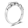 Bröllopsringar Irish Claddagh Ring 925 Silver For Women Lovar Hands Heart Crown Ireland Style Classic Design Romantiska smycken