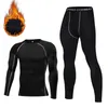Mäns termiska underkläder termiska underkläder män komprimering långa johns håller varma vinter innerkläder för träning 230907