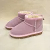 Sapatos de grife Meninos e Meninas Estilo UGGlies Crianças Bebê Botas de Neve À Prova D 'Água Slip-on Crianças Inverno Botas De Couro De Vaca Tamanho Da Marca 21-35