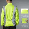 Chemises de cyclisme Tops ROCKBROS Vestes de vélo Gilets réfléchissants Hommes Femmes Respirant Sécurité Lumière Vélo Maillots Manteaux VTT Route 230907