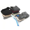 Sacs à cosmétiques Cas 4pcs Sac de rangement sous vide avec pompe Joint de voyage Fermeture à glissière Réutilisable Sac de joint étanche Organisateur à domicile Paquet de compression d'aspiration 230907