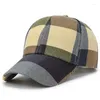 Ball Caps Fashion Plaid Baseball For Men Summer Outdoor Sport Snapback Hat Ladies Cool Sun Cap Turcker Gorra Wholesale