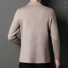 Männer Anzüge Männer Gestrickte Blazer Einfarbig Langarm Turndown Kragen Koreanischen Stil Dicken Pullover Männlich Streetwear