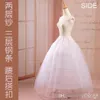 Hochwertige A-Linie Plus Size Krinoline Braut 3 Hoop Zweilagige Petticoats für Hochzeitskleid Hochzeitsrock Zubehör Slip CP311Y
