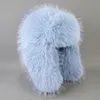 BeanieSkull Caps Highend Luxury Artificial Hat Unisex False Raccoon Fur Lei Feng Cap Ear Real 100% Top 230907