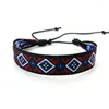 Charm Bracelets Ethnic Vintage Bohemian Woven Fabric For Men Style Nepalese And Women Jewelry