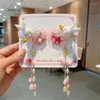 Acessórios de cabelo Um Par Crianças Hanfu Borboleta Clipe Meninas Vintage Chinês Jóias Bebê Borla Pins Pingente