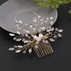 Fermagli per capelli Matrimonio Ornamento di cristallo Pettine Strass Coiffure Sposa Damigella d'onore Semplice Ragazza Compleanno Tiara