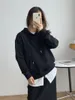 Women's Hoodies Solid Casual Hoodie Sweatshirt 2023 Autumn Winter Simple Plain Cotton Basic Hooded Pullover Coats Kangaroo Pocket