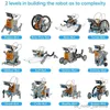 Blocchi forme auto robot ad energia solare in kit giocattoli educativi creativi giocattoli da costruzione scientifici per 8-10 bambini R230907
