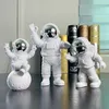 Objetos decorativos Figurinhas 3 Pcs Criativo Resina Astronauta Ornamento Figura Estátua Spaceman Desktop Decoração Modelagem Crianças Presente Decoração de Casa 230906