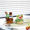 Block Cake Building Blocks Toys For Kids Food Kitchen Block Toys Spela House Afternoon Tea Toy Parts Girls Gifts R230907