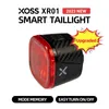 Lumières de vélo XOSS XR01 Feu arrière intelligent Détection de freinage automatique Vélo arrière LED Charge étanche Accessoires de feu arrière de cyclisme 230907