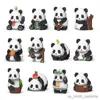 Blocos de construção de flor de panda gigante, brinquedos chineses, crianças, pelotas de construção de inteligência, presente para menina, menino, quebra-cabeça r230907