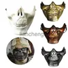 Máscaras de fiesta Máscara de Halloween Grim Reaper Horror Skull Mask Latex Party Mask Horror Skull Tocado Fiesta de Halloween x0907