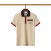 Designerska marka męska koszulka z krótkim rękawem w kolorze polo szyi czarno-białe haft monogramowy druk klasyczny 100% bawełniany breat245t