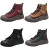 Разноцветные спортивные повседневные туфли на толстой подошве, женские кроссовки черного, желтого, красного, зеленого цвета, уличные кроссовки color4