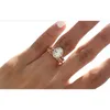 Size 510 Luxury Jewelry Wedding Rings 925 Sterling Silver Oval Cut White Topaz Rose Gold CZ Diamond Handmade Eternity Party Women5455977