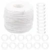 Curtain Accessories Roman Rings Shade Repair Parts Plastic Blinds White Sheer Curtains Pull Cord Kit