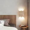 Lâmpada de parede quadrada pedra natural led iluminação arandela 3000k para quarto bedsdie escadas corredor atmosfera gota