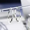 Hoop Earrings Big Circle 18K Gold Plated Huggie Simple Design For Women Girls Party Holiday Gift Ideas