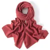 Halsdukar 100% Pashmina Knitting Scarf Women 18045cm 19Colors toppklass Winter Autumn Soft Warm Laides Pure Cashmere Scarves 230907