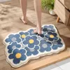 Tapis Fleurs Tufting Tapis De Salle De Bain Paillasson Doux Moelleux Tapis Chambre Chevet Tapis Anti-dérapant Tapis De Sol Esthétique Décoration De La Chambre À La Maison