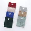 Men's T Shirts Urban Label 240g Cotton Long Sleeved T-shirt Men Thick Heavy Solid Color Sports For Women Comfortable Breathable Tops