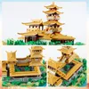 Aircraft Modle 3350PCS Crescent Moon Spring Building Blocks Gardens Series Architecture Models Micro Juguetes Para Ninos Bricks Gift 230907