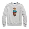 Ralph Nouveau Style Laurens Sweats À Capuche Impression Homme Lâche Col Rond En Peluche Pull À Manches Longues Polos Chemise T-shirt Dessin Animé Ours Maglione C4z3