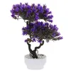 Dekorativa blommor japansk dekor hem konstgjord blomma emulerad tall bonsai plast simulering prydnad dekoration imitation kontor