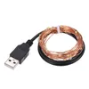 Trädgårdsdekorationer 2M 20LED COPPER Wire String Light USB WARME FLEXIBLE Twistable Portable for Home Party Festival Bar DIY Decor 230907