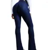 Jeans femminile magri leggings che modellano le donne pantaloni di compressione ad alta vita un effetto bullioso.