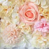 Dekorativa blommor konstgjorda siden rose 3D bakgrund vägg bröllop dekoration falsk blommapanel för baby shower bakgrund heminredning