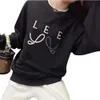 Lowe Loweely Loeweess Lowes Best Cuality Quality Sweater Original Designer Womens Autumn Soodie Mens and Womens Top redondeando el cuello exterior Carta de bordado externo Pareja