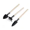 Tuinbouwgereedschap, driedelige set, mini-tuingereedschap, plantenpot, tuingereedschap, bloemenschep