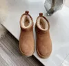 Designer clássico ultra mini botas de neve plataforma mulheres homens pele de carneiro tazz castanha areia mostarda semente bege driftwood australiano inverno tornozelo sapatos tr