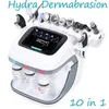 Multifuntioal 10 i 1 Hydro Dermabrasion Machine Ultraljud RF Skin Tighetning Face Lift Fine Line Borttagning Black Head Borttagning