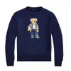 Ralph Nouveau Style Laurens Sweats À Capuche Impression Homme Lâche Col Rond En Peluche Pull À Manches Longues Polos Chemise T-shirt Dessin Animé Ours Maglione C4z3