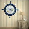 Relógios de parede Mute Moda Relógio Design Moderno Mediterrâneo Sala de estar Arte Redondo Reloj Mural Decoração de Casa 60wcc